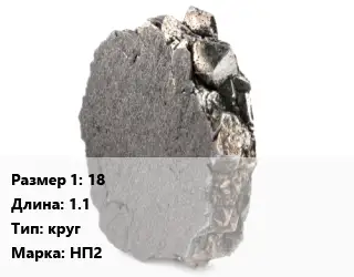 Никель 18 L=1.1 круг Марка: НП2